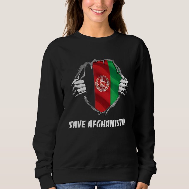 Spara Afghanistan Flagga T Shirt (Framsida)