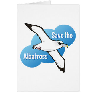Spara albatrossen (flyg) hälsningskort
