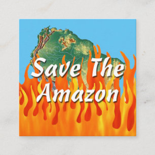 Spara Amazon Fyrkantigt Visitkort