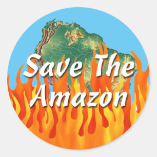 Spara Amazon Runt Klistermärke
