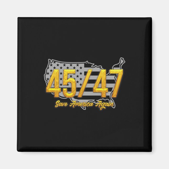 Spara America Recump 2024 Patriotic American Magnet (Framsidan)