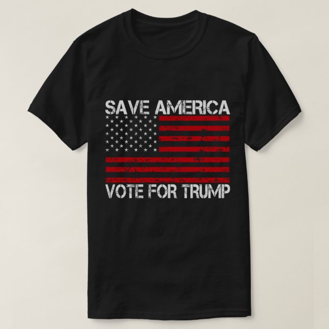 Spara America-röster för trump T Shirt (Design framsida)