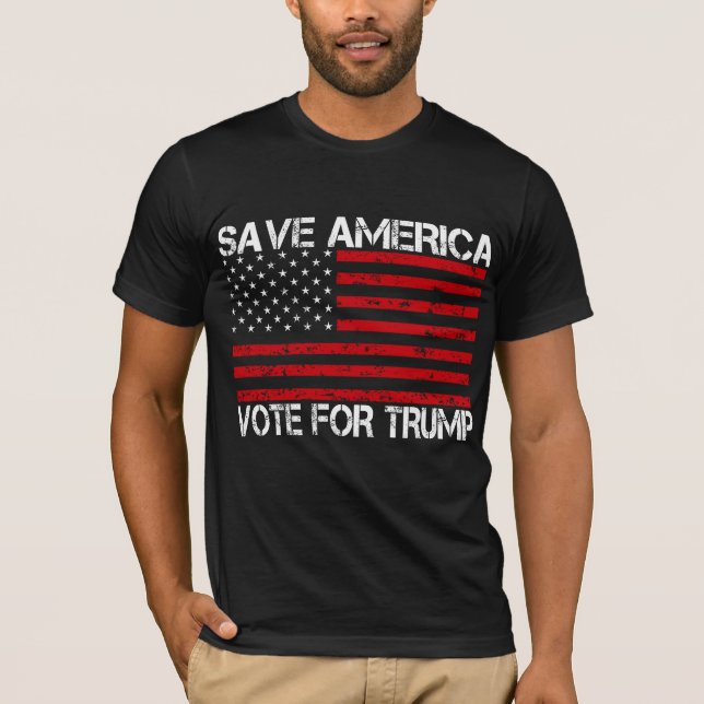 Spara America-röster för trump T Shirt (Framsida)