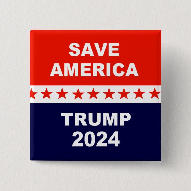 Spara America Trump 2024 Knapp (Framsida)