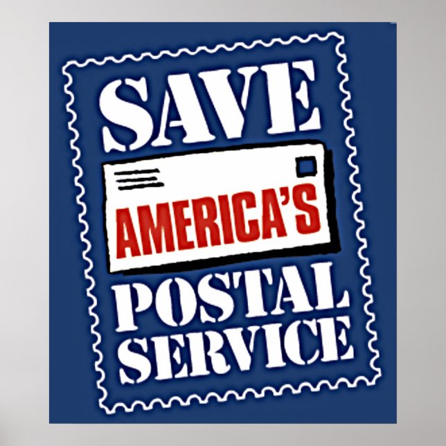 Spara America's Postal Service Poster (Framsidan)