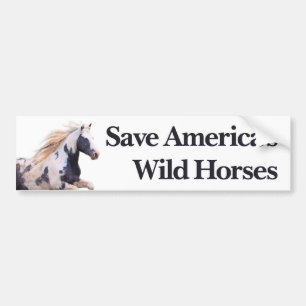 Spara America's Vild Horses Bildekal