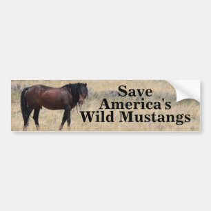 Spara America's Vild Mustangs Bildekal