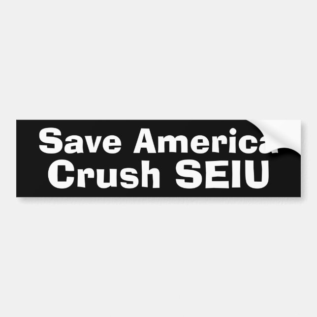 Spara Amerika - fruktdryck SEIU Bildekal (Framsidan)