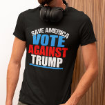 Spara Amerika: nej till trumpval T Shirt<br><div class="desc">Spara Amerika röstar emot trumpen i valet 2024. Denna djärva patriotiska t-shirt uppmuntrar väljarna att välja Kamala Harris till president till spara i land. Rött vitt och blått.</div>