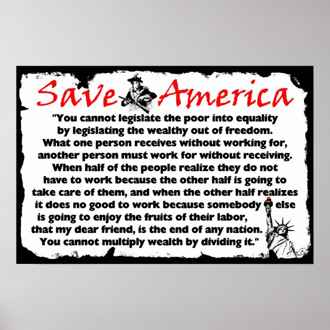 Spara Amerika! Poster (Framsidan)