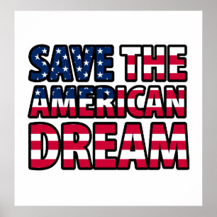 Spara amerikanska drömmen poster