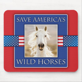 Spara Amerikas Vild Horses Mouse Pad Musmatta