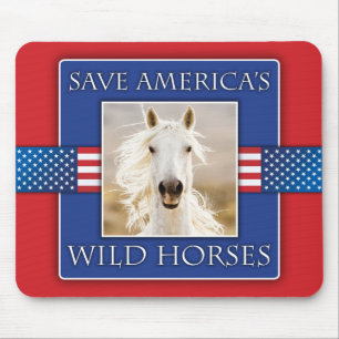 Spara Amerikas Vild Horses Mouse Pad Musmatta