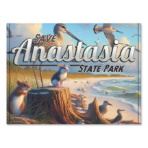 Spara Anastasia State Park-tecken