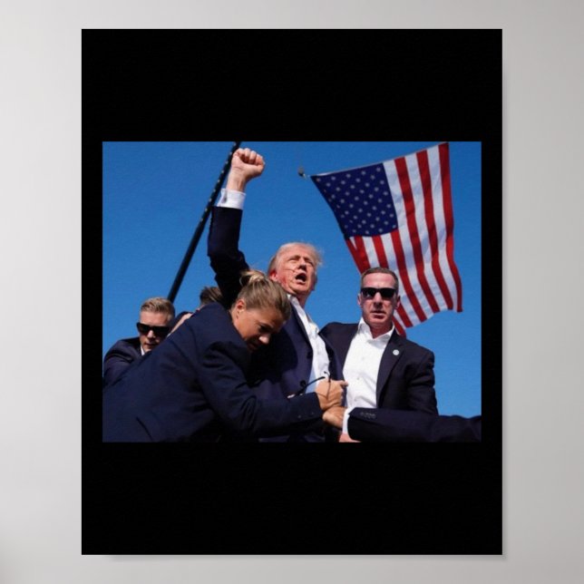 Spåra angrepp på trumpbekämpning för Amerika-trump Poster (Framsidan)