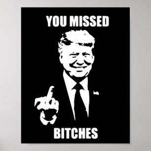 Spåra angrepp på trumpbekämpning för Amerika-trump Poster