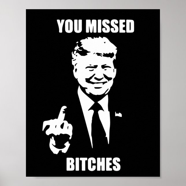 Spåra angrepp på trumpbekämpning för Amerika-trump Poster (Framsidan)