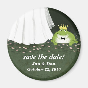 Spara Anpassningsbarna Date Cute Frog Prince Bröll Magnet