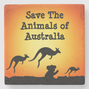 Spara Australiens djur Stenunderlägg