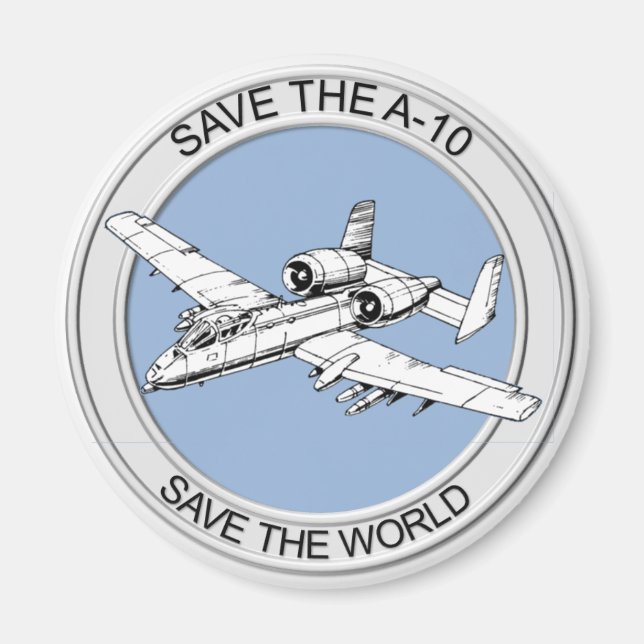 Spara av A-10 Fridge Magnet (Framsidan)