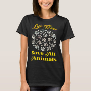 Spara av alla djurarter som skyddas av djurskydd t shirt