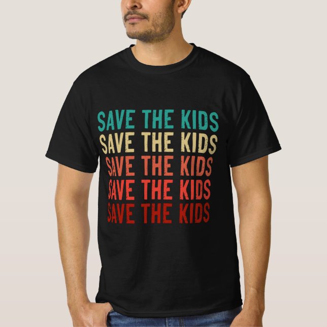 Spara av barn: slut på barnhandel t shirt (Framsida)