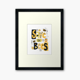 Spara av Bees Hand Lettering Poster