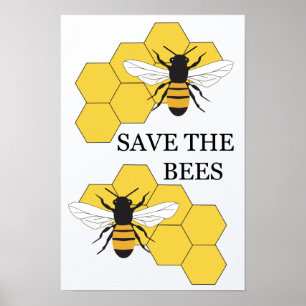 Spara av Bees inspirationella Poster