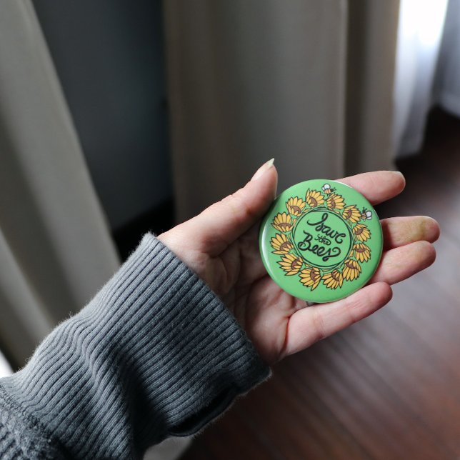 Spara av Bees jorddag Knapp (Skapare uppladdad)