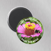 Spara av Bes Rosa Zinnia-Blommigten