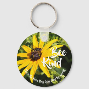 Spara av bin "Bee Kind" Nyckelring