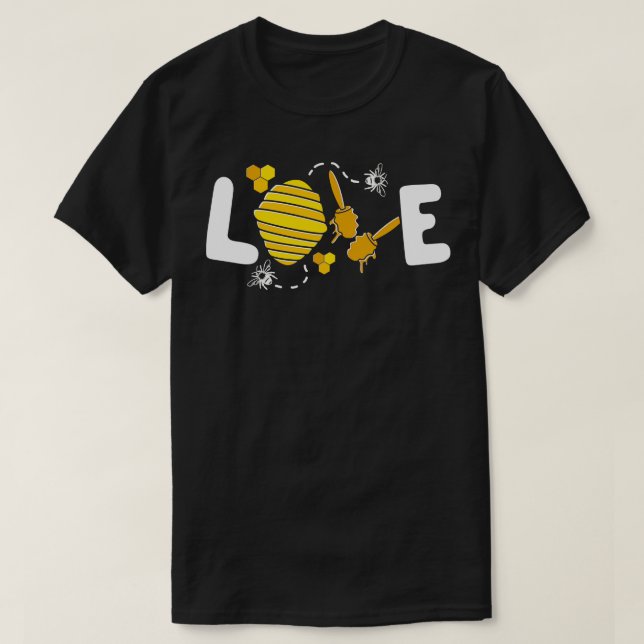 Spara av bin Bumblebee Kärlek Bees T Shirt (Design framsida)