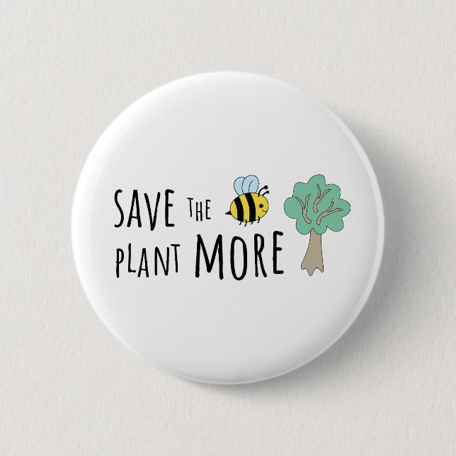 Spara av bin, plantera mer Träd! Knapp (Framsida)