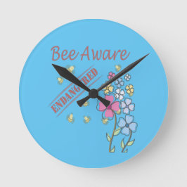 Spara av bin rund klocka