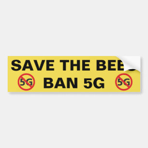 Spara av Bina, Ban 5G stötfångare Bildekal