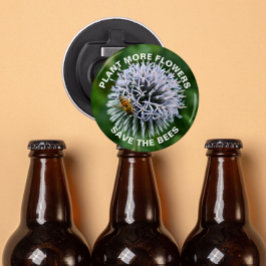 Spara av Blommigten Bes Globe Thistle Flasköppnare