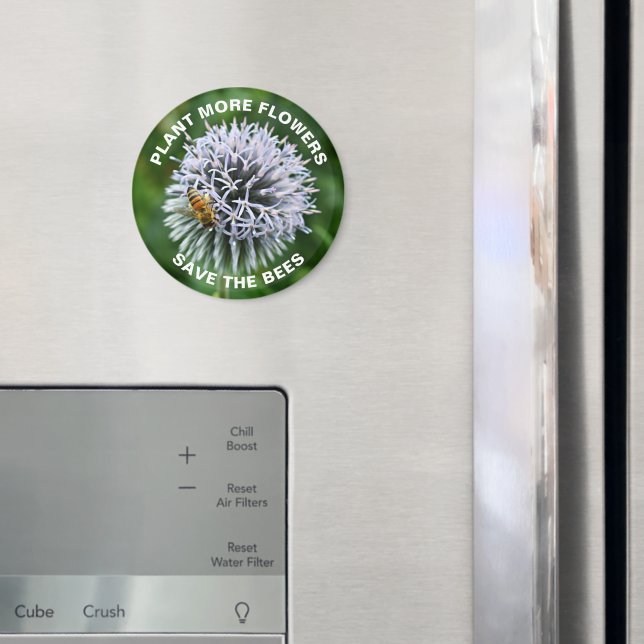 Spara av Blommigten Bes Globe Thistle Magnet (In Situ (Fridge))