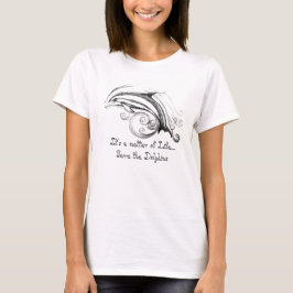Spara av delfinerna i Shirt Tee Shirt
