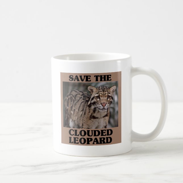 Spara av den Clouded Leopard Kaffemugg (Höger)