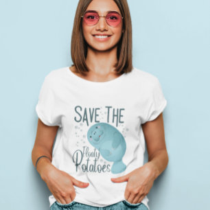 Spara av den flytande potatisen roliga manater T-S T Shirt