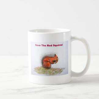 Spara av den röda ekorren kaffemugg