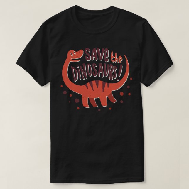 Spara av dinosaurier t shirt (Design framsida)