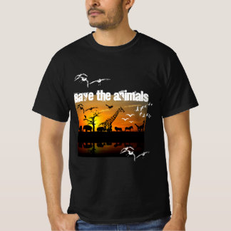Spara av djuren manar black t shirt