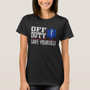 Spara av egen EMS-EMT-Akut Sjukvårdare T Shirt