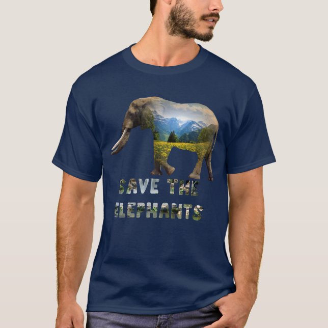 spara av elefanten t shirt (Framsida)