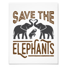 Spara av Elephants Elephant Älskare Protect Wildli