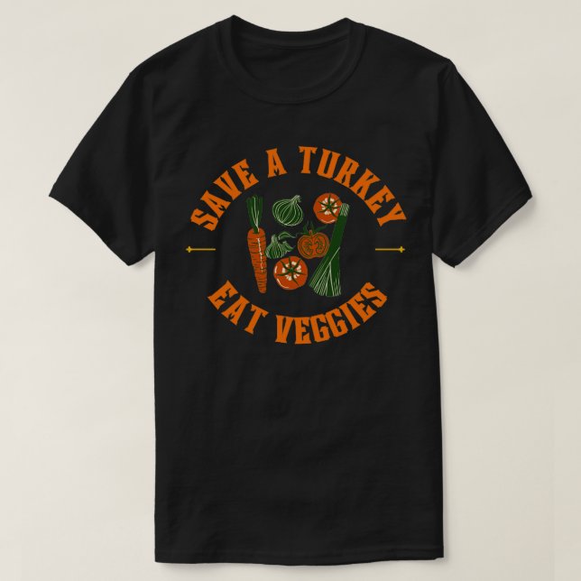 Spara av en kalkonköttätsvegetation t shirt (Design framsida)