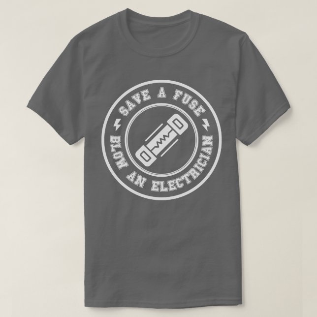 Spara av ett facklingsfack för elektriker 12 t shirt (Design framsida)