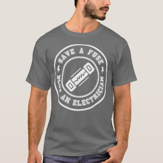 Spara av ett facklingsfack för elektriker 12 t shirt