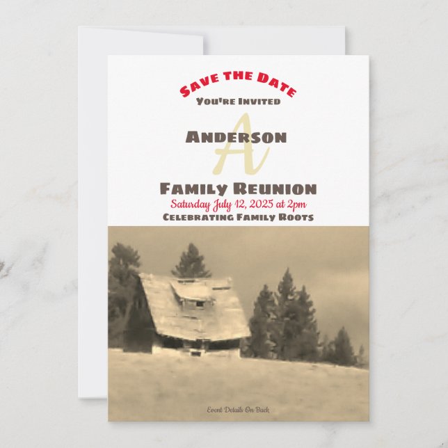 Spara av familjeåterförening för gamla hembesök spara datumet (Framsida)